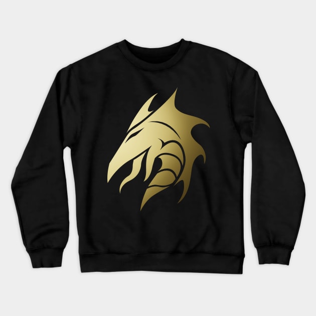 Iconic Laviathan in Gold Crewneck Sweatshirt by graphicfire